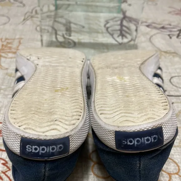 Adidas San Remo Trainer Shoes Sneakers Navy White AF5277 Lace Up Low Top 9 Men's