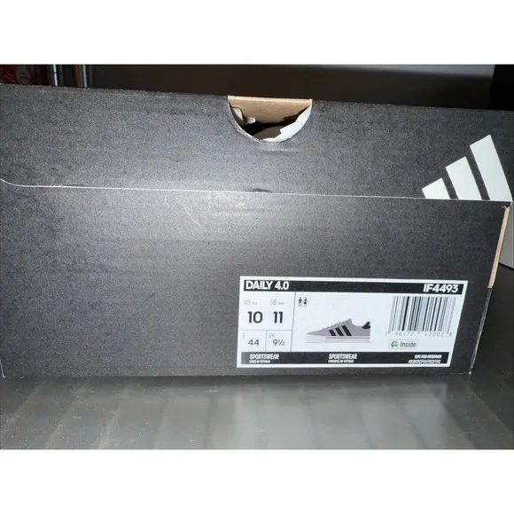 Adidas Shoes Daily 4.0 Grey/Black  Sportswear Size 10 Men/11 Women