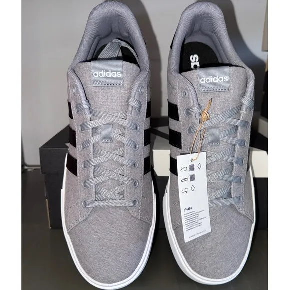 Adidas Shoes Daily 4.0 Grey/Black  Sportswear Size 9.5 Men/10.5 Women