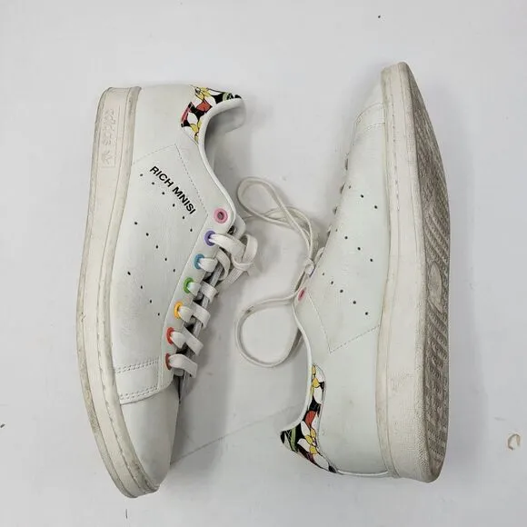 Adidas Shoes Men 10 Stan Smith Pride Sneakers Trainers Rich Mnisi Floral Trefoil
