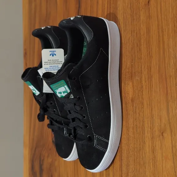 Adidas Skateboarding Stan Smith Vulc Black Suede Men's 8 Rare Deadstock