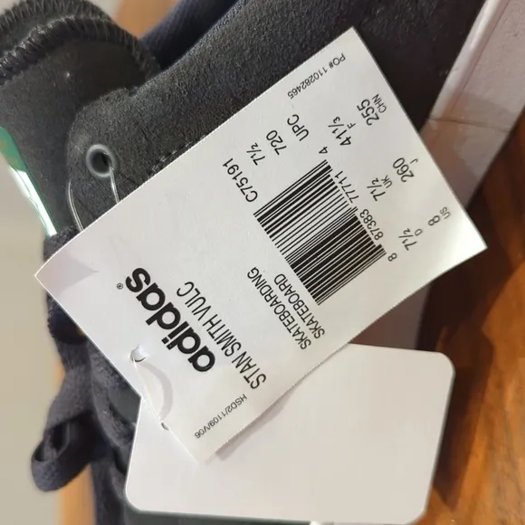 Adidas Skateboarding Stan Smith Vulc Gray Suede Shoes Men's 8 Rare Deadstock
