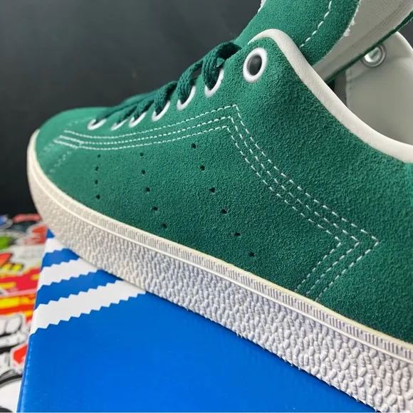 Adidas Stan CS Green Suede 9 Mens / 10.5 Women's
