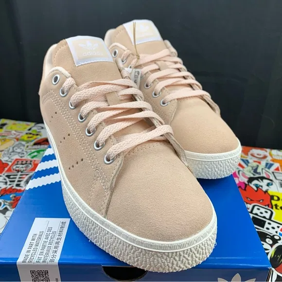 Adidas Stan Smith CS Tan Pink Suede Women's Various Sizes
