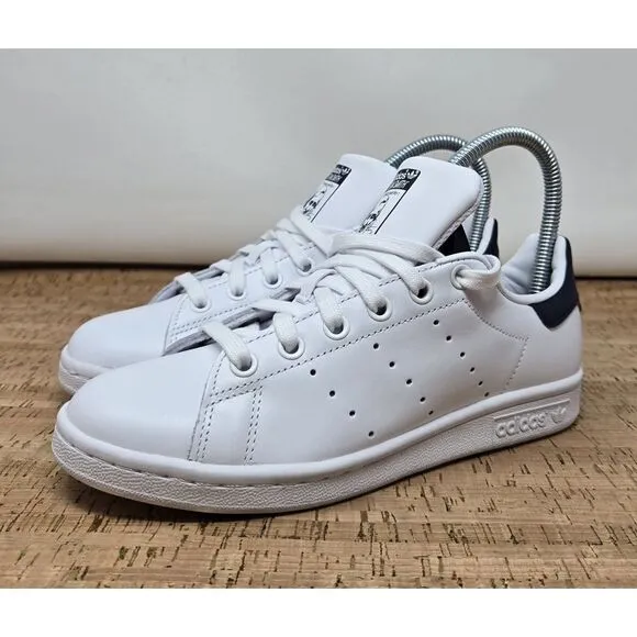 Adidas Stan Smith Originals Shoes Womens 5 White Casual Preppy Sneakers
