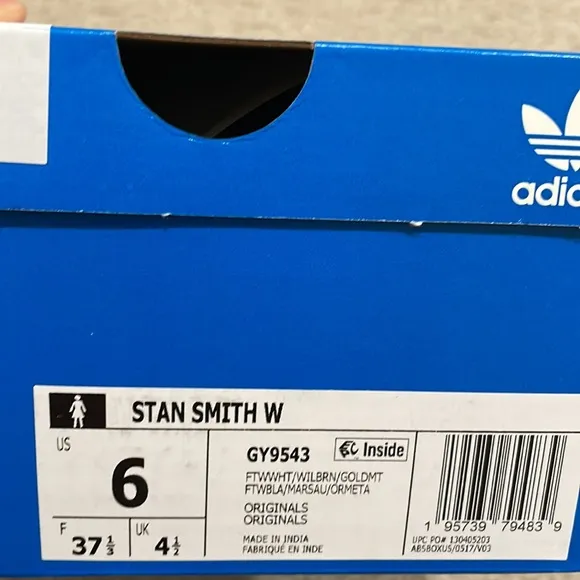 Adidas STAN SMITH shoes women size 6 brand new with box