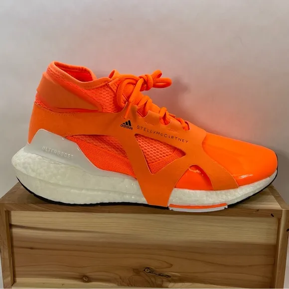 Adidas Stella McCartney UltraBoost 21 Signal Orange Shoes GZ4383 Women Size 9.5