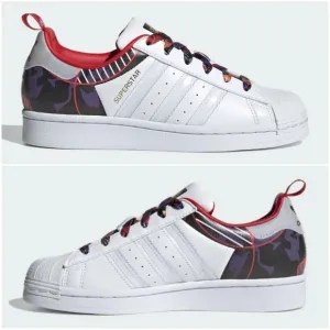 ADIDAS Superstar &quot;Year of the Ox&quot; Shoes White/Multicolor Size Youth 4..5 Women 6