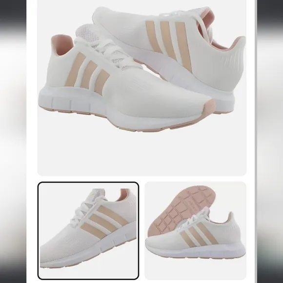 Adidas Swift Run Women's White and pink Sneakers