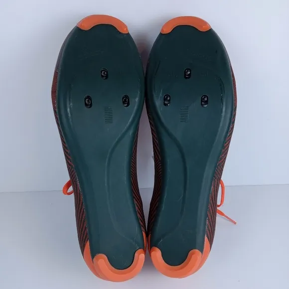Adidas The Road Cycling Shoes Mens 10.5 Orange Brown Athletic Breathable Comfort
