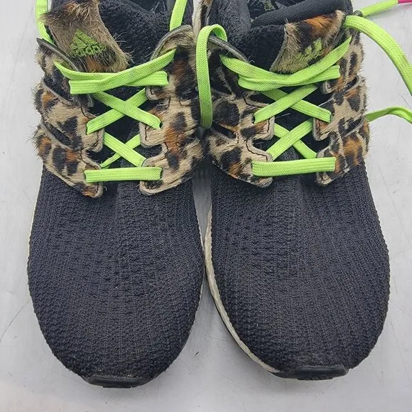 Adidas UltraBoost DNA Mens 5.5 Animal Pack Leopard Print Black Shoes FZ2731