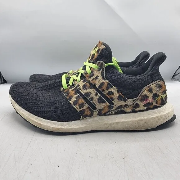 Adidas UltraBoost DNA Mens 5.5 Animal Pack Leopard Print Black Shoes FZ2731