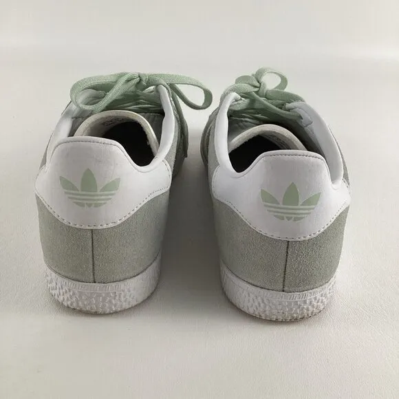 Adidas Women’s Gazelle Shoes Hazy Green White Suede IG4393 Women 6.5 Boys 4.5