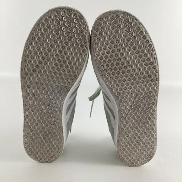 Adidas Women’s Gazelle Shoes Hazy Green White Suede IG4393 Women 6.5 Boys 4.5