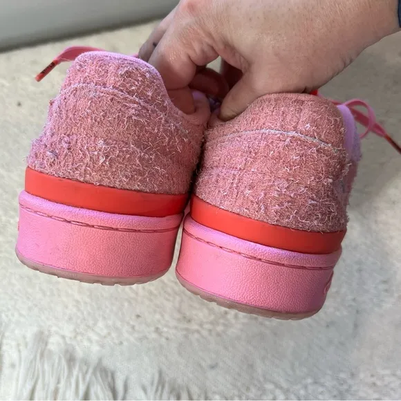 Adidas x Dr. Seuss The Grinch Cindy Lou Sneakers Pink/Red Suede Forum Shoes 9
