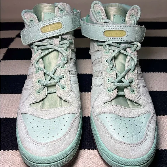 Adidas X Ivy Park Mint Green High-Top Sneakers Men Size 10 (Fits like a 9.5-10)