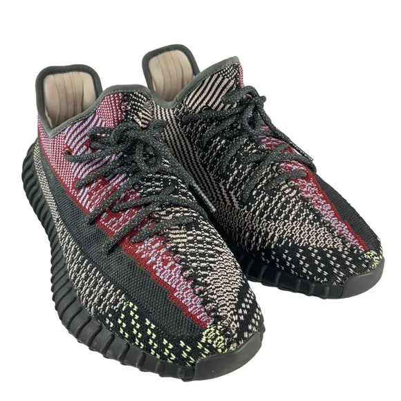 ADIDAS YEEZY Boost 350 V2 Multicolor Cloth Sneakers Marked 10 US Authenticated