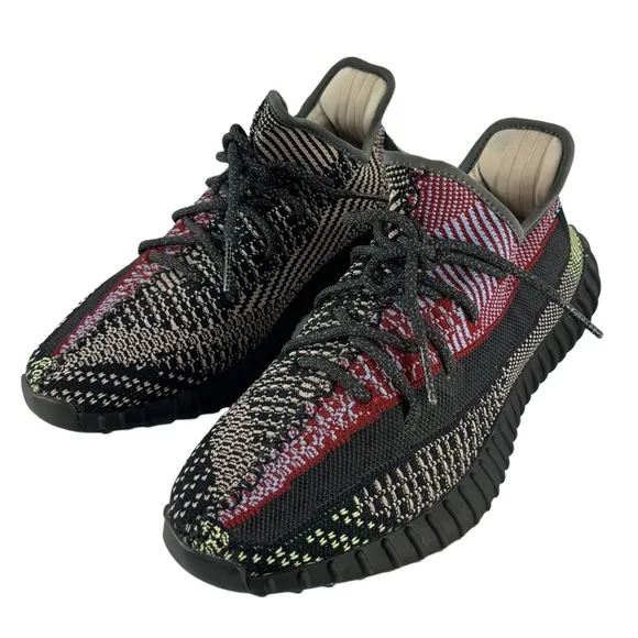 ADIDAS YEEZY Boost 350 V2 Multicolor Cloth Sneakers Marked 10 US Authenticated