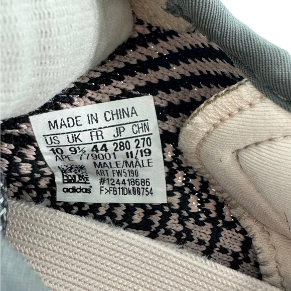 ADIDAS YEEZY Boost 350 V2 Multicolor Cloth Sneakers Marked 10 US Authenticated