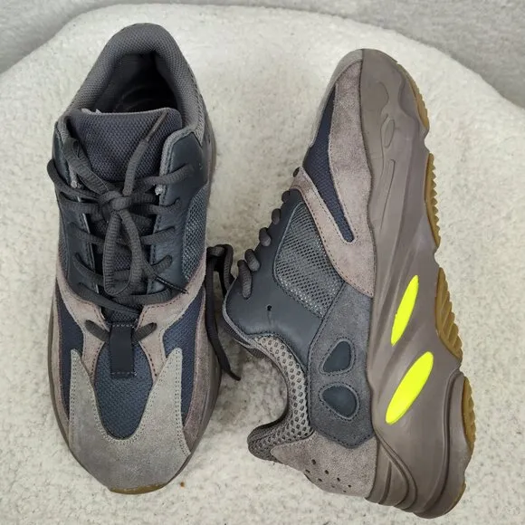 Adidas Yeezy Boost 700v1 Men Sneakers 11 Gray Suede Lace Up Athletic Shoes