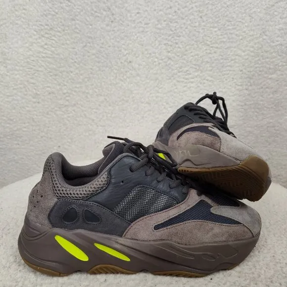 Adidas Yeezy Boost 700v1 Men Sneakers 11 Gray Suede Lace Up Athletic Shoes