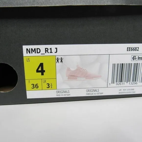 ADIDAS NMD_R1 SHOES ICEY PINK JUNIOR SNEAKERS SZ 4