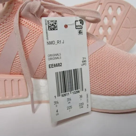ADIDAS NMD_R1 SHOES ICEY PINK JUNIOR SNEAKERS SZ 4