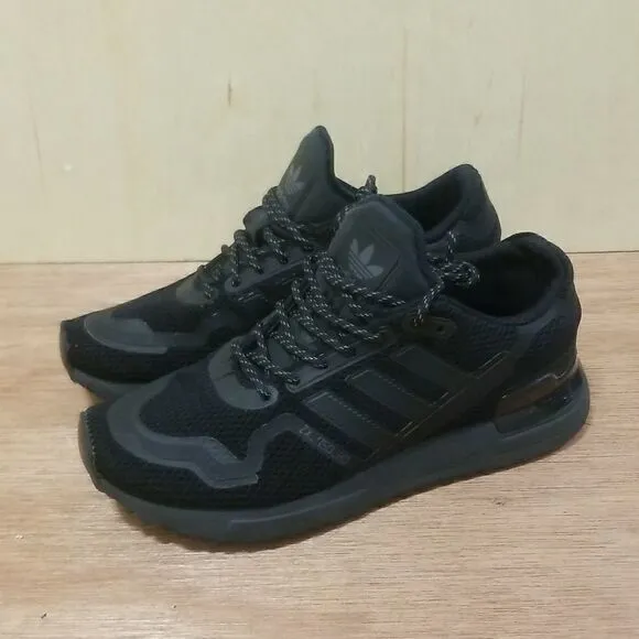 ADIDAS Originals Zx 750 Casual Shoes Triple Black Womens sz 6 1/2