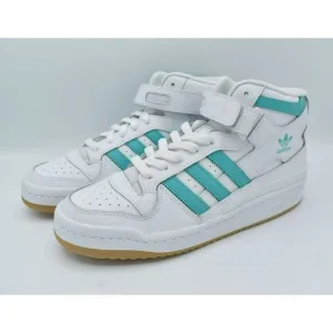 Adidas Originals Womens Size 10 Forum Mid Mint Gum White Shoes Sneakers GY3672