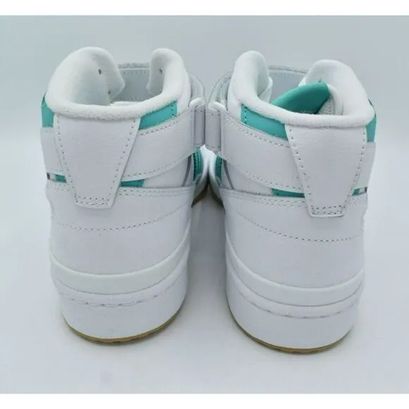 Adidas Originals Womens Size 10 Forum Mid Mint Gum White Shoes Sneakers GY3672