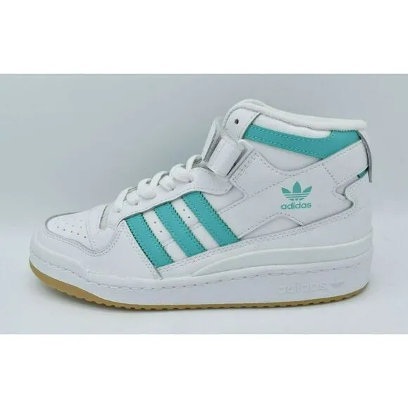 Adidas Originals Womens Size 10 Forum Mid Mint Gum White Shoes Sneakers GY3672