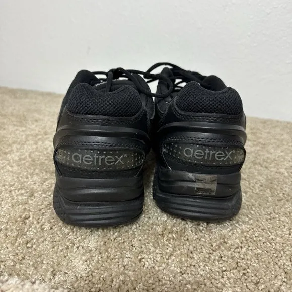 Aetrex Walking Shoes Mens Size 13 XW Black Support Comfort Athletic Style X801