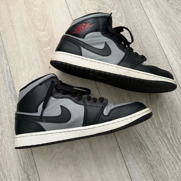Air Jordan 1 Mid Men's Shadow Gary size 10.5