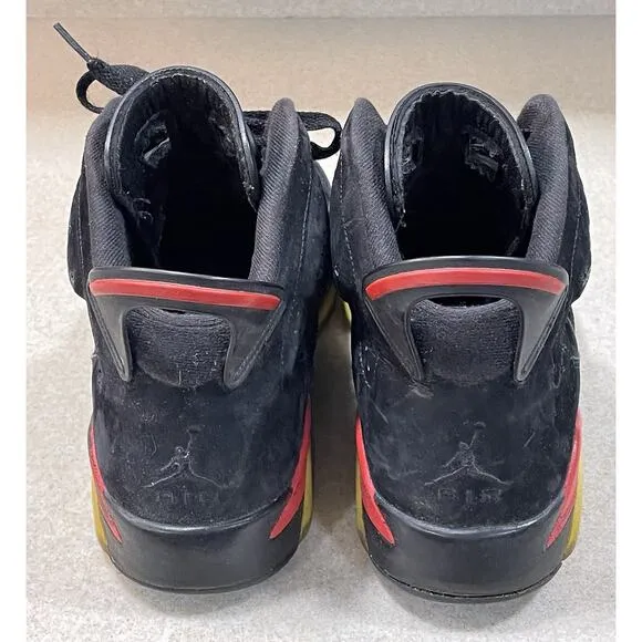 Air Jordan 6 Retro Black/Varsity Red 2010 Shoes Size 9 384664-061 Basketball