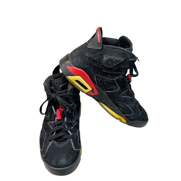 Air Jordan 6 Retro Black/Varsity Red 2010 Shoes Size 9 384664-061 Basketball