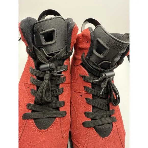 Air Jordan 6 Retro Toro Bravo Red 384665-600 Shoes Size 7 Women's Size 9
