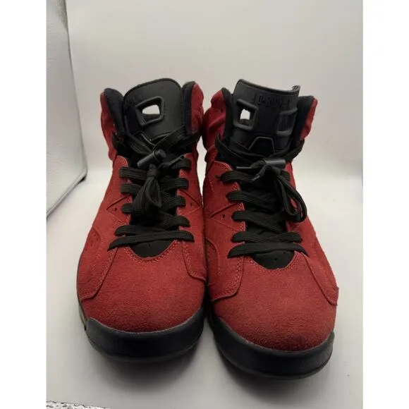 Air Jordan 6 Retro Toro Bravo Red 384665-600 Shoes Size 7 Women's Size 9