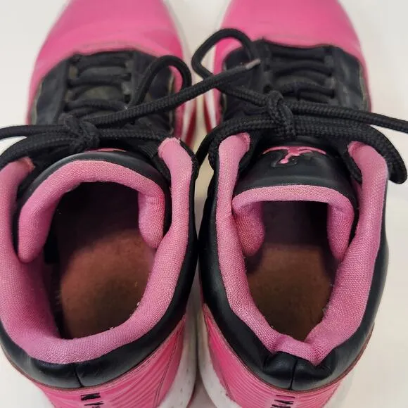 Air Jordan Max Aura 2 Basketball Shoes Sneakers Youth Size 5 Pink Black Mid