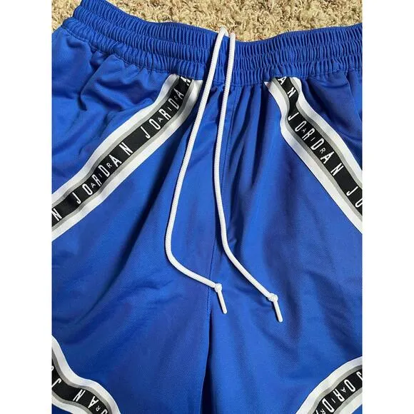 Air Jordan Men HBR Logo Taped Jumpman Basketball Blue Shorts