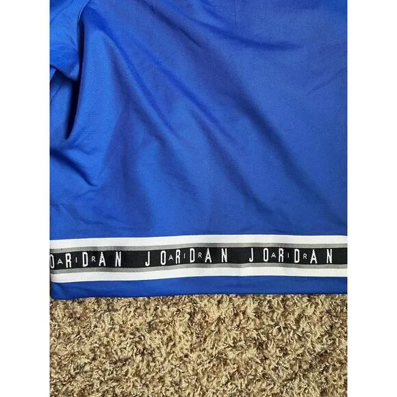 Air Jordan Men HBR Logo Taped Jumpman Basketball Blue Shorts