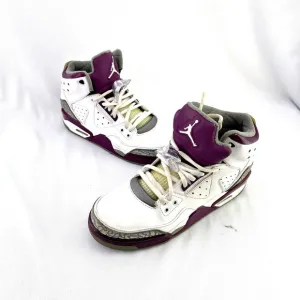 Air Jordan Rare White/Sangria 5Y Women size 6.5