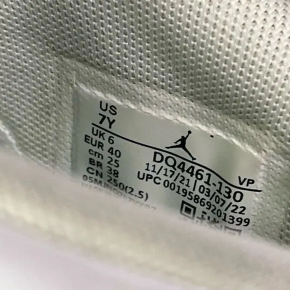Air Jordan XXXVI 36 GS Guo Ailun Jade Green Silver Basketball Shoes Sz 7Y/ Women