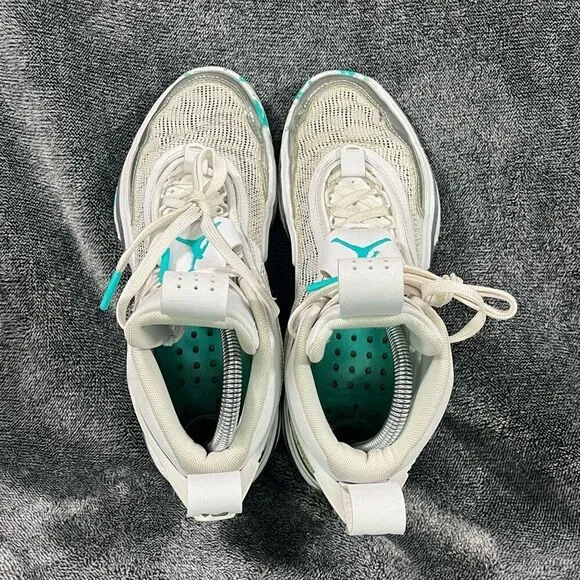 Air Jordan XXXVI 36 GS Guo Ailun Jade Green Silver Basketball Shoes Sz 7Y/ Women