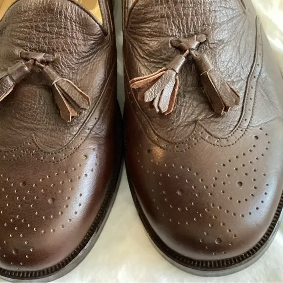 Alain Delon Beautiful Quality Leather Loafers Size 13 excellent condition.
