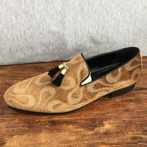 Aldo Boomer Men’s Size 13 Slip On Tassel Loafers Dress Shoes Brown