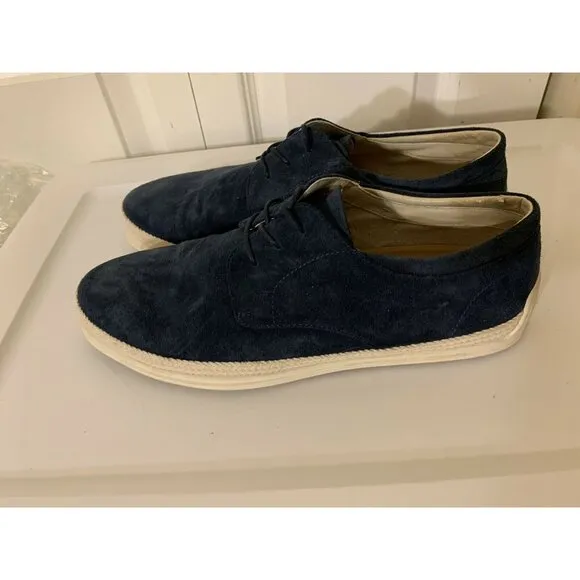 Aldo Men’s Sz 12 Shoes Lace Up‎ Oxfords Dark Blue Suede Leather