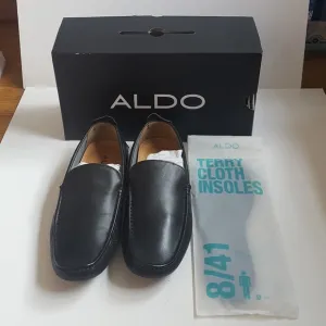 Aldo Shoes Black Loafers (Adleman - 97) Size 8