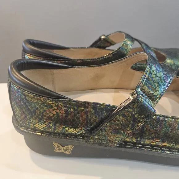 Alegria Dayna Thrones Womens EU 42/US 10.5/11 Iridescent Mary Jane Shoes