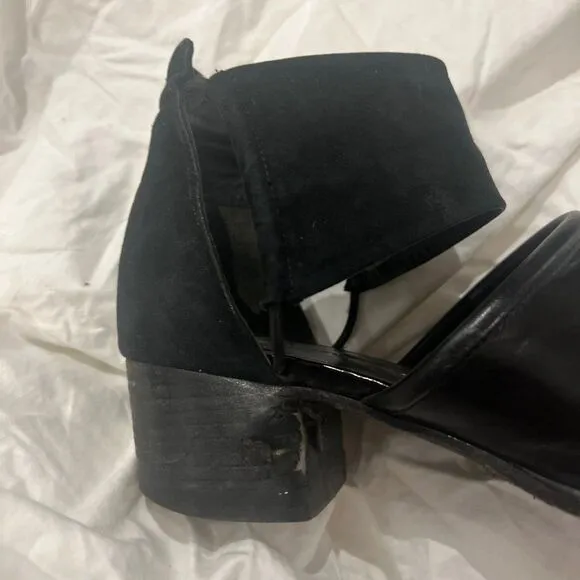Alexander Wang leather and suede cut out shoes
