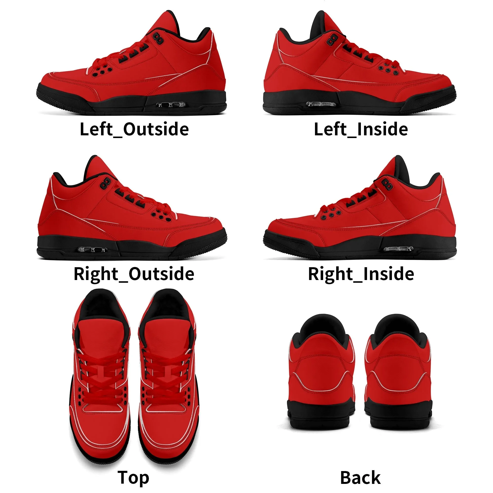 All Red Sneakers